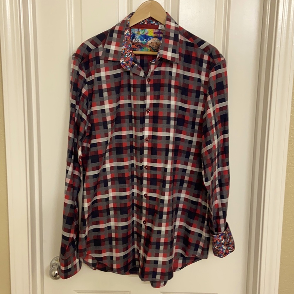Robert Graham classic fit long sleeve shirt large